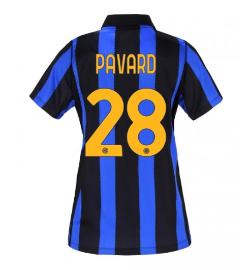 Inter Milan Benjamin Pavard #28 Kotipaita Naisten 2026-27 Lyhythihainen Inter Milan Benjamin Pavard #28 Kotipaita Naisten 2026-27 Lyhythihainen